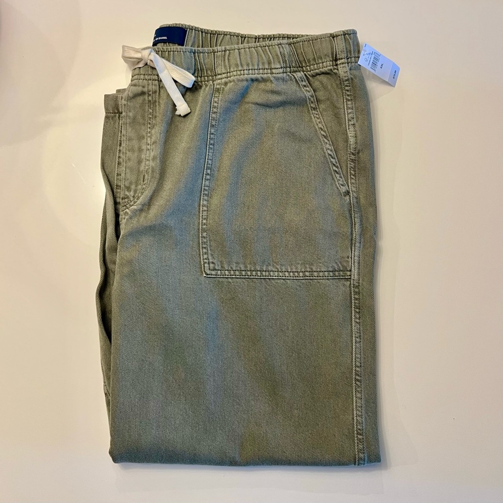 Gap Pull-On Barrel Olive Green Pants XXL